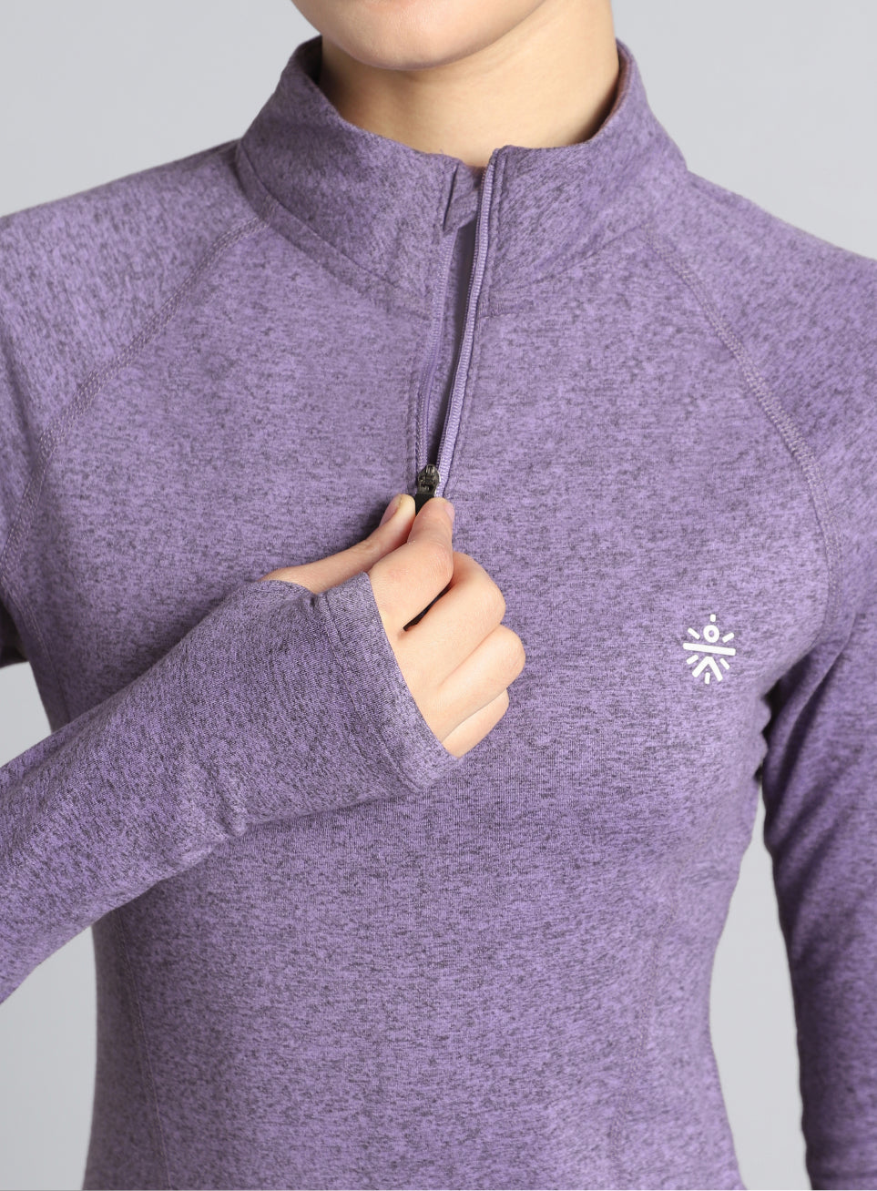 Women's Purple Half Zip All Weather Performance Jacket