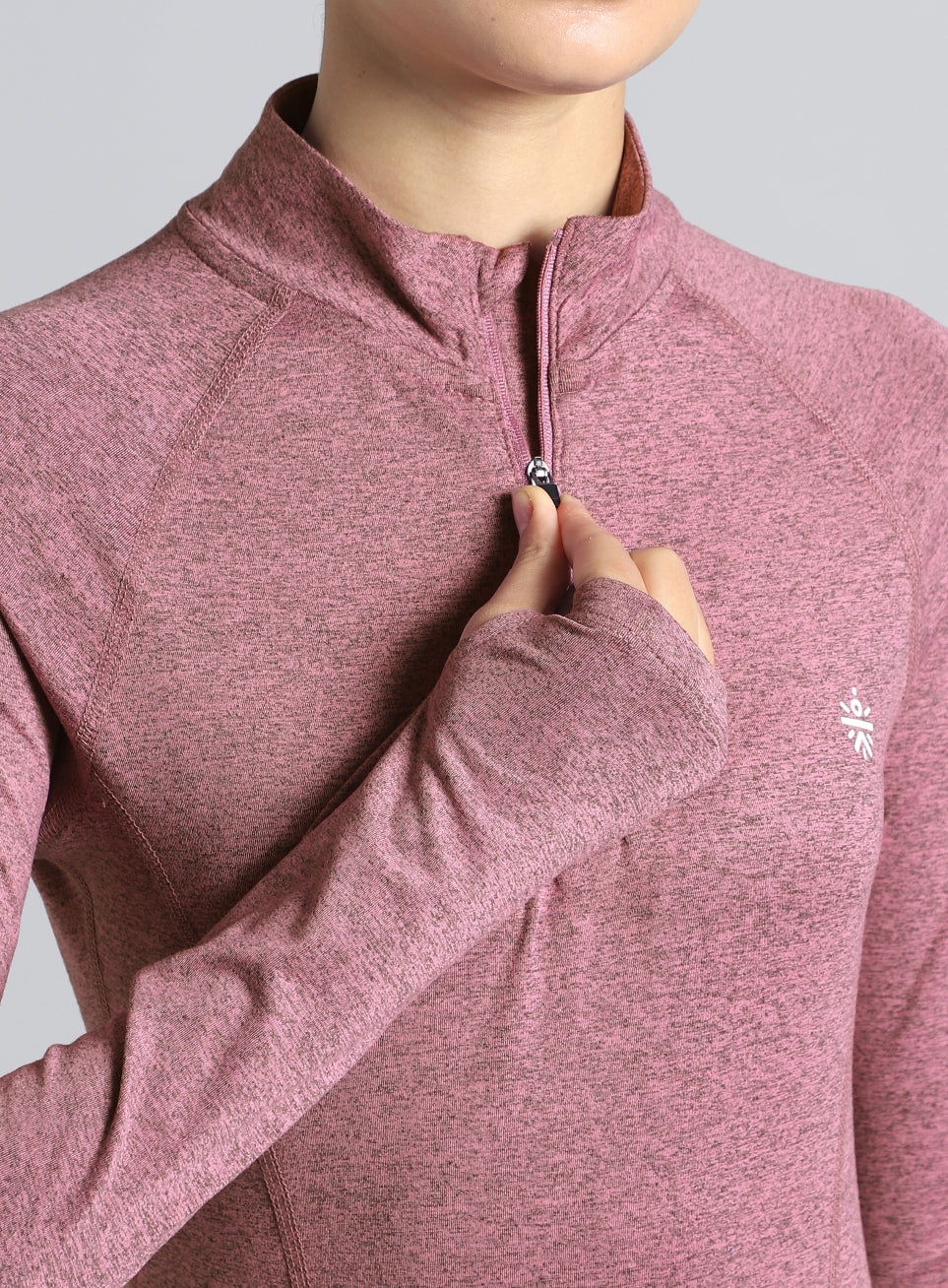 Women's Pink Half Zip All Weather Performance Jacket