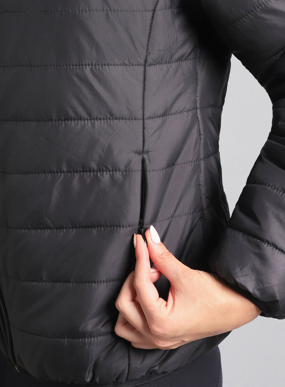 Women's Black Puffer Jacket