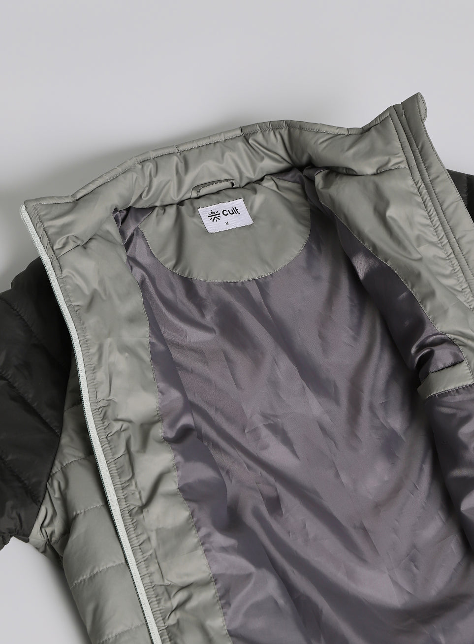 Men's Grey Multicolor Puffer Jacket