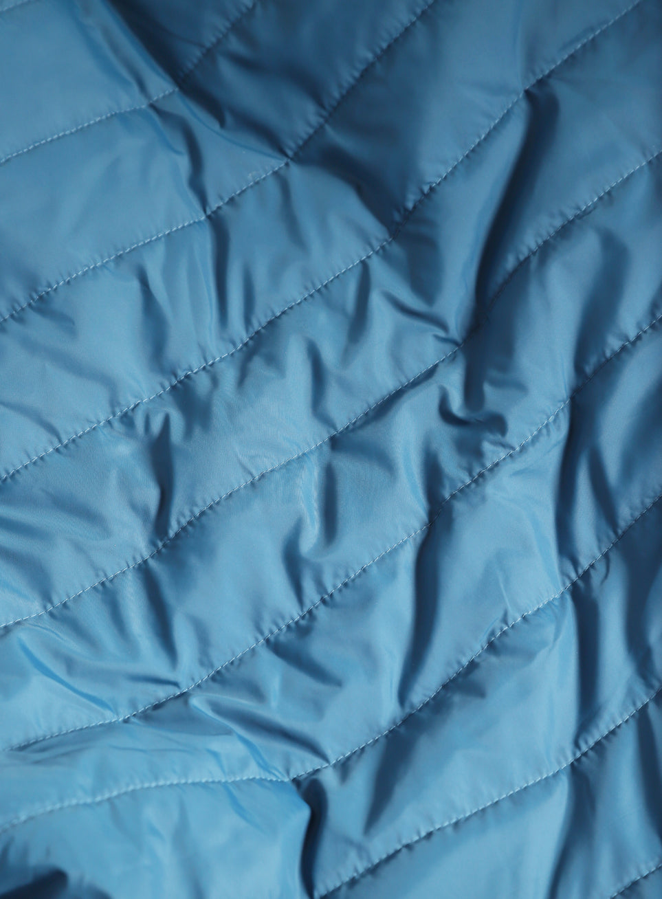 Men's Blue Colorblock Puffer Jacket