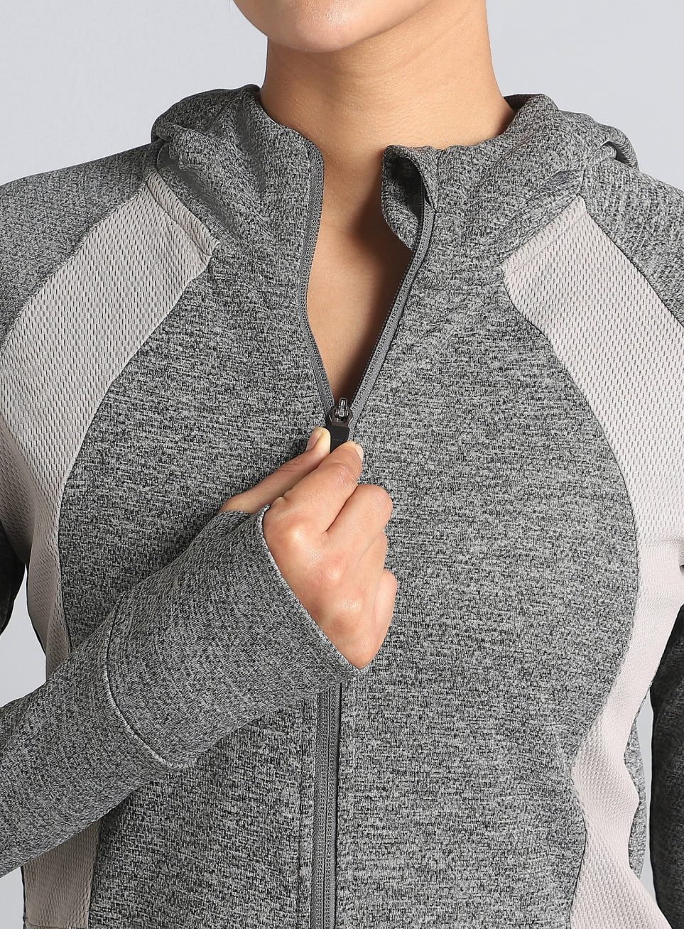 Women's Dark Grey Work It Out Training Cropped Jacket