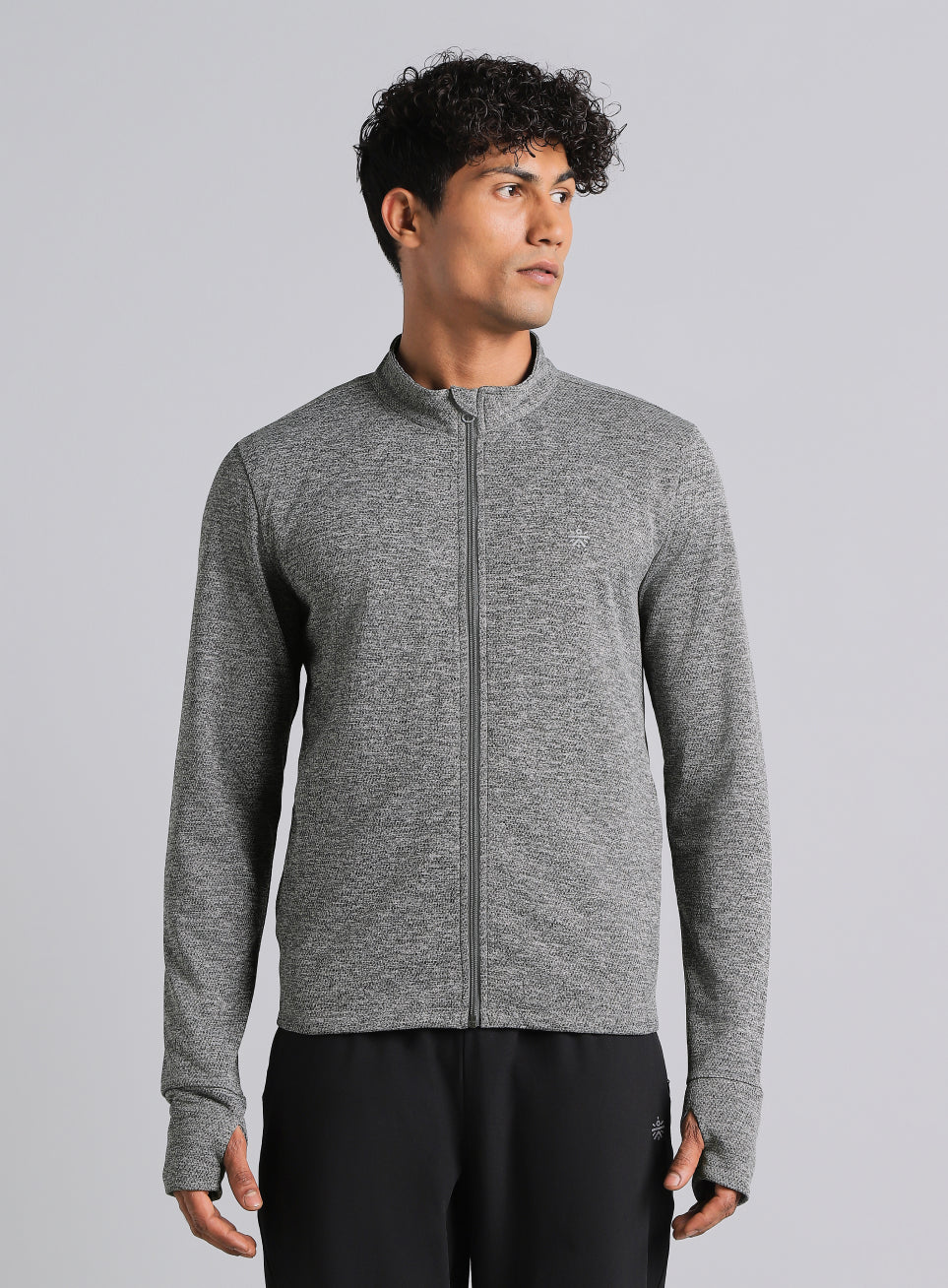 Men's Dark Grey Run Elevate All Weather Jacket