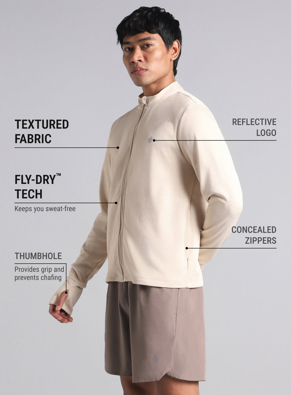 Men's Off White Run Elevate All Weather Jacket