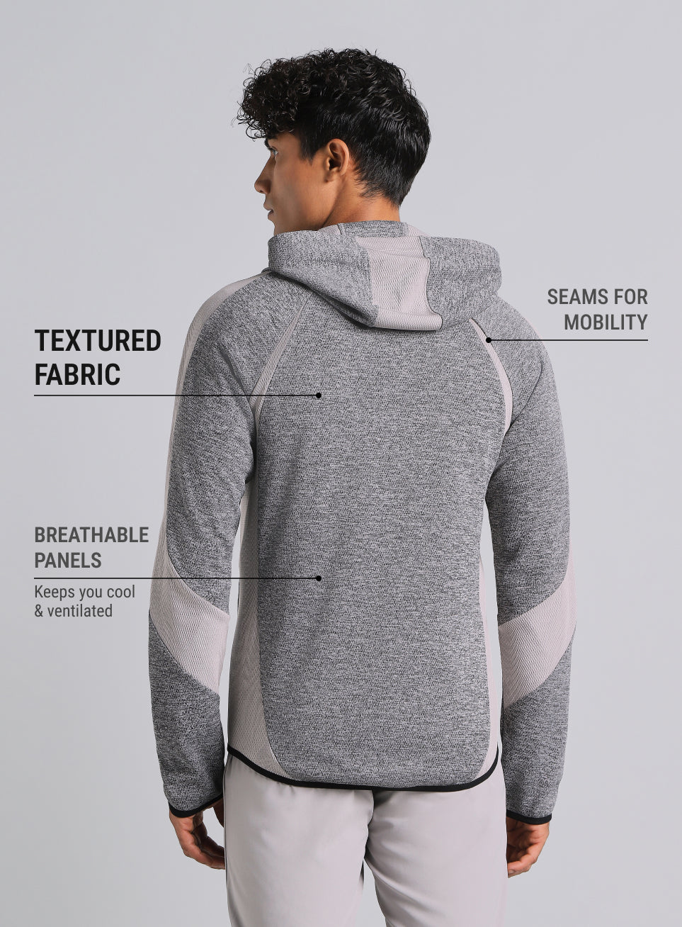 Men's Dark Grey HIIT Training Jacket