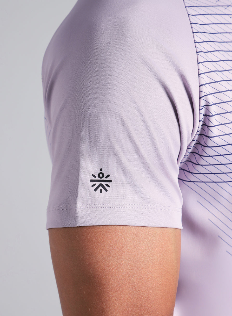 Men's Purple Energy Map Printed T-shirt