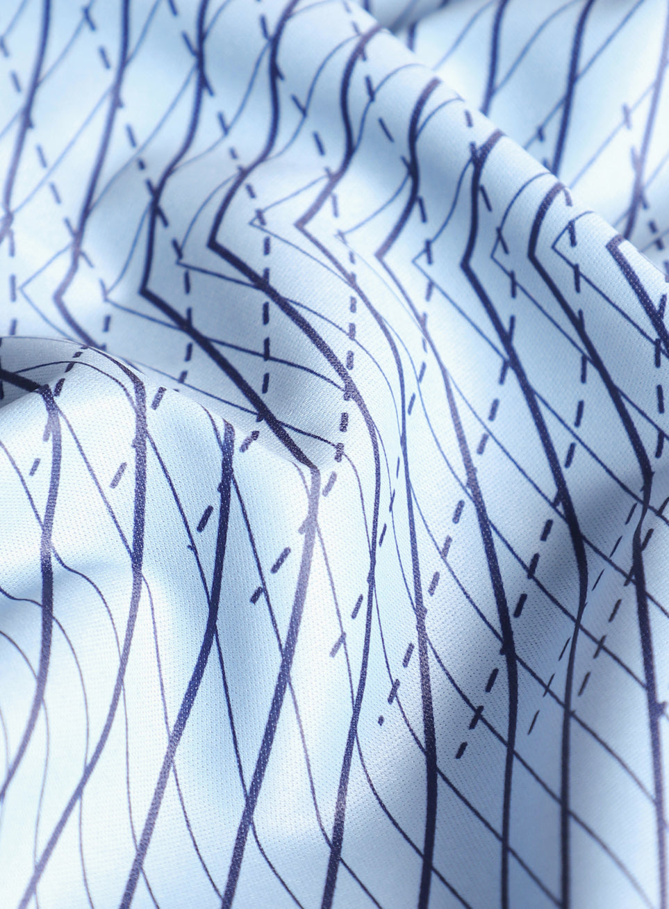 Men's Blue Energy Map Printed T-shirt