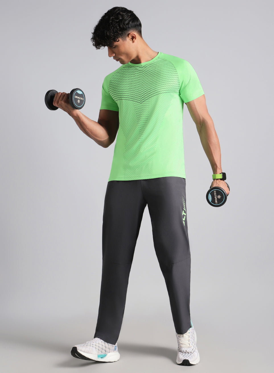 Men's Green Energy Map Printed T-shirt