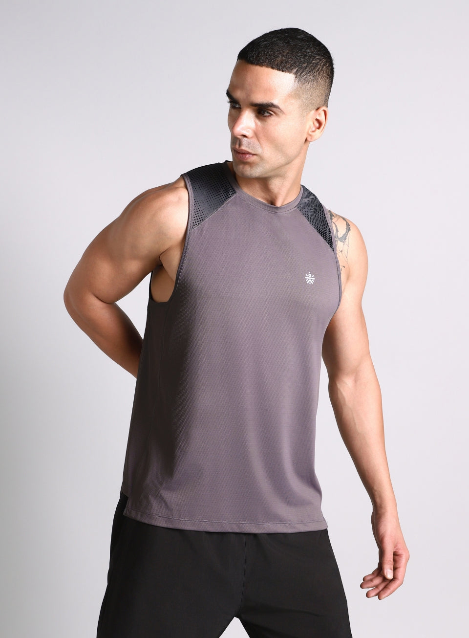 Men's Dark Grey Training Muscle Tank