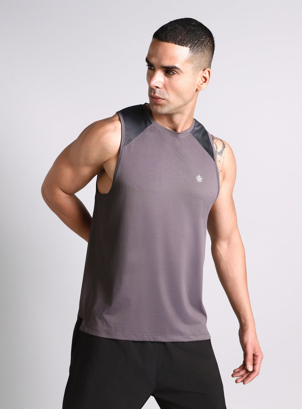 Men's Dark Grey Training Muscle Tank