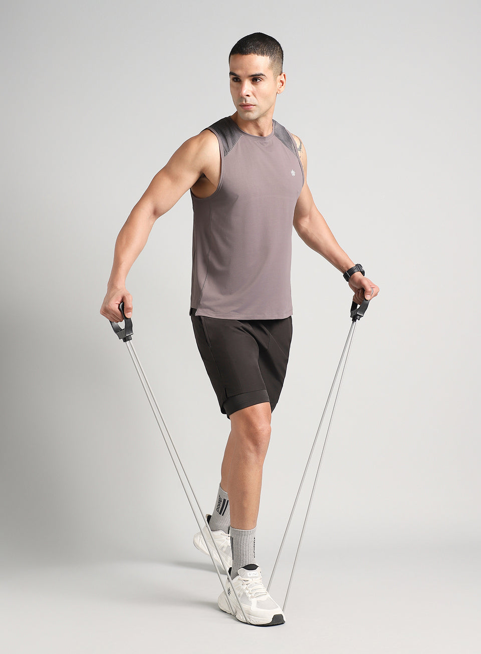 Men's Dark Grey Training Muscle Tank