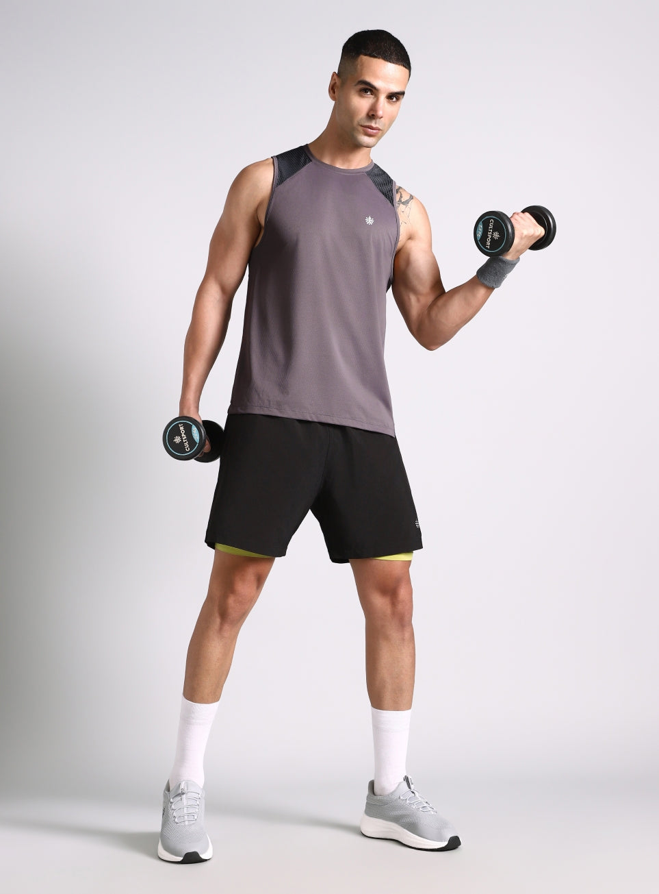 Men's Dark Grey Training Muscle Tank