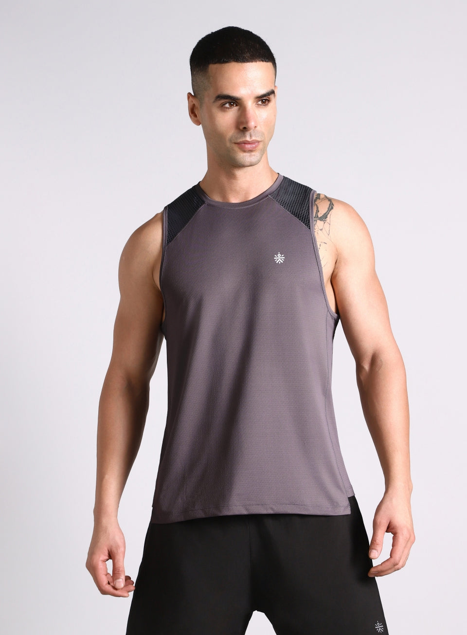 Men's Dark Grey Training Muscle Tank