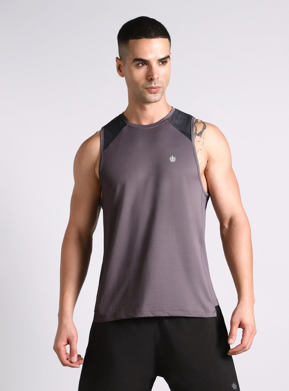 Men's Dark Grey Training Muscle Tank
