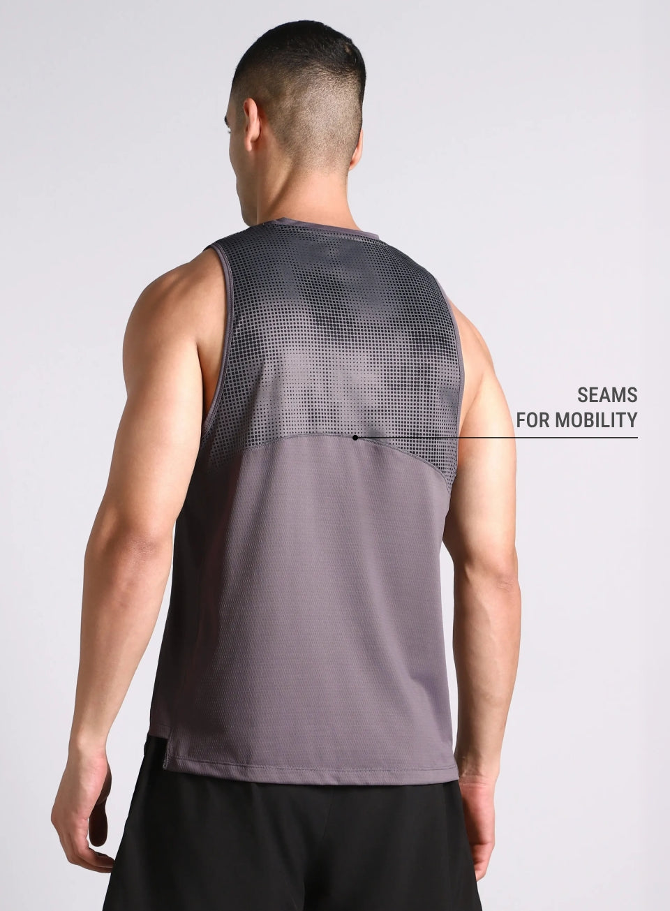 Men's Dark Grey Training Muscle Tank