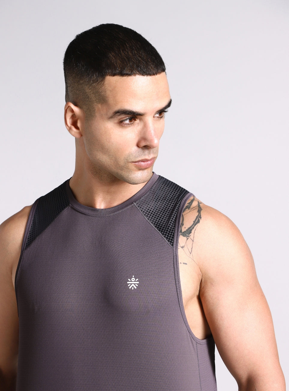 Men's Dark Grey Training Muscle Tank