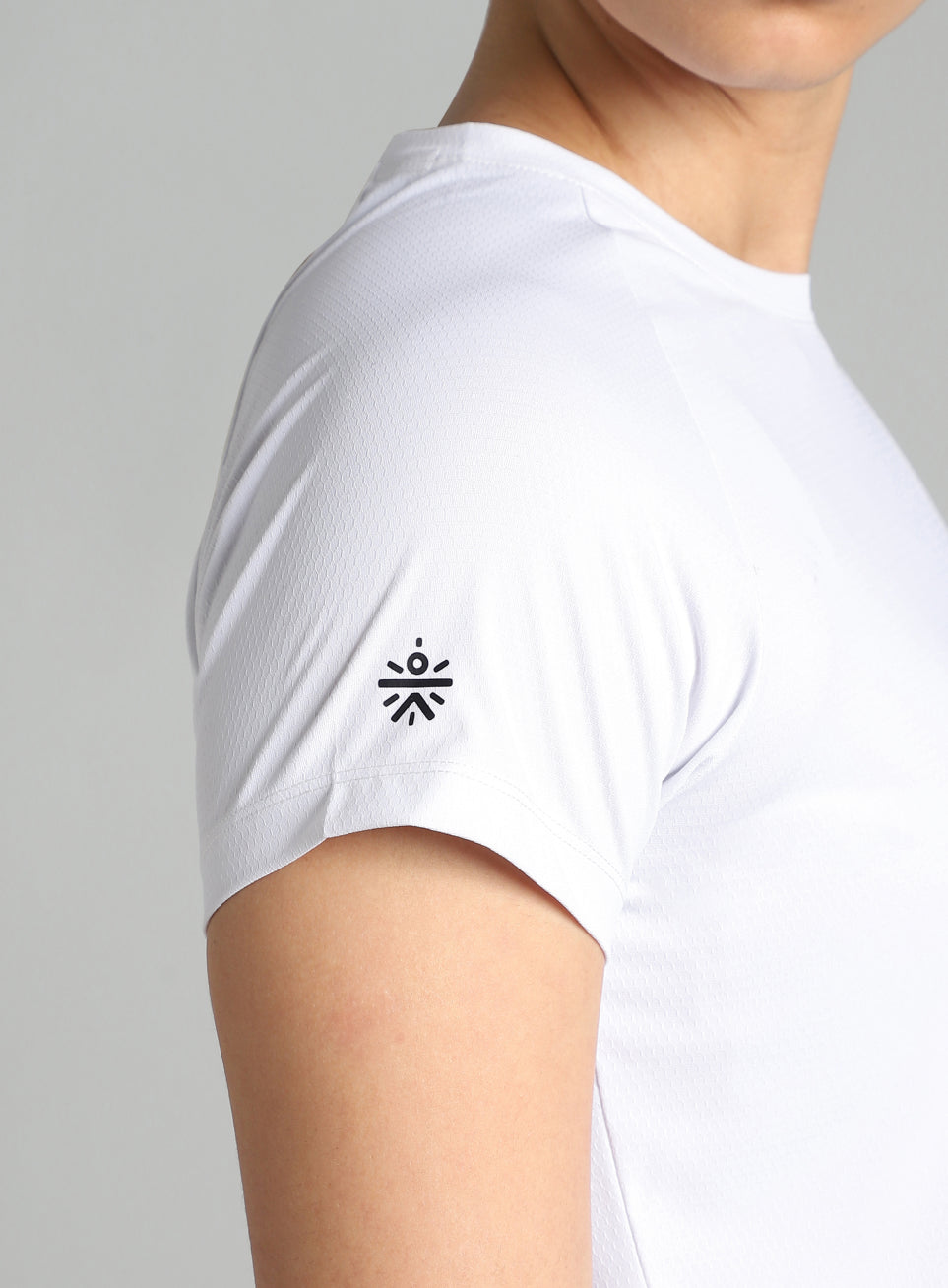 Women's Engineered Knit White Performance T-shirt