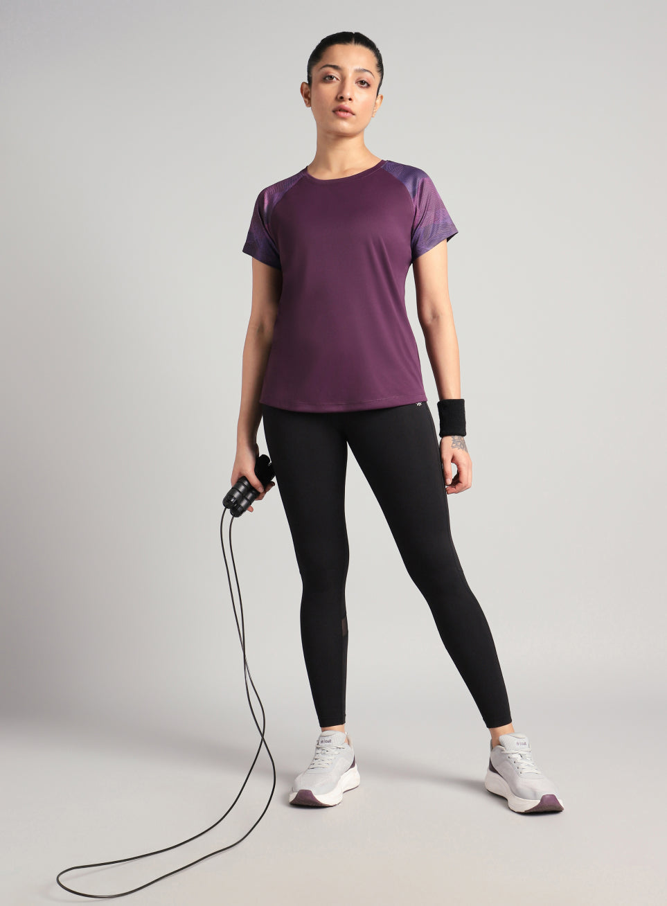 Women's Wine Printed Ultimate Training T-shirt