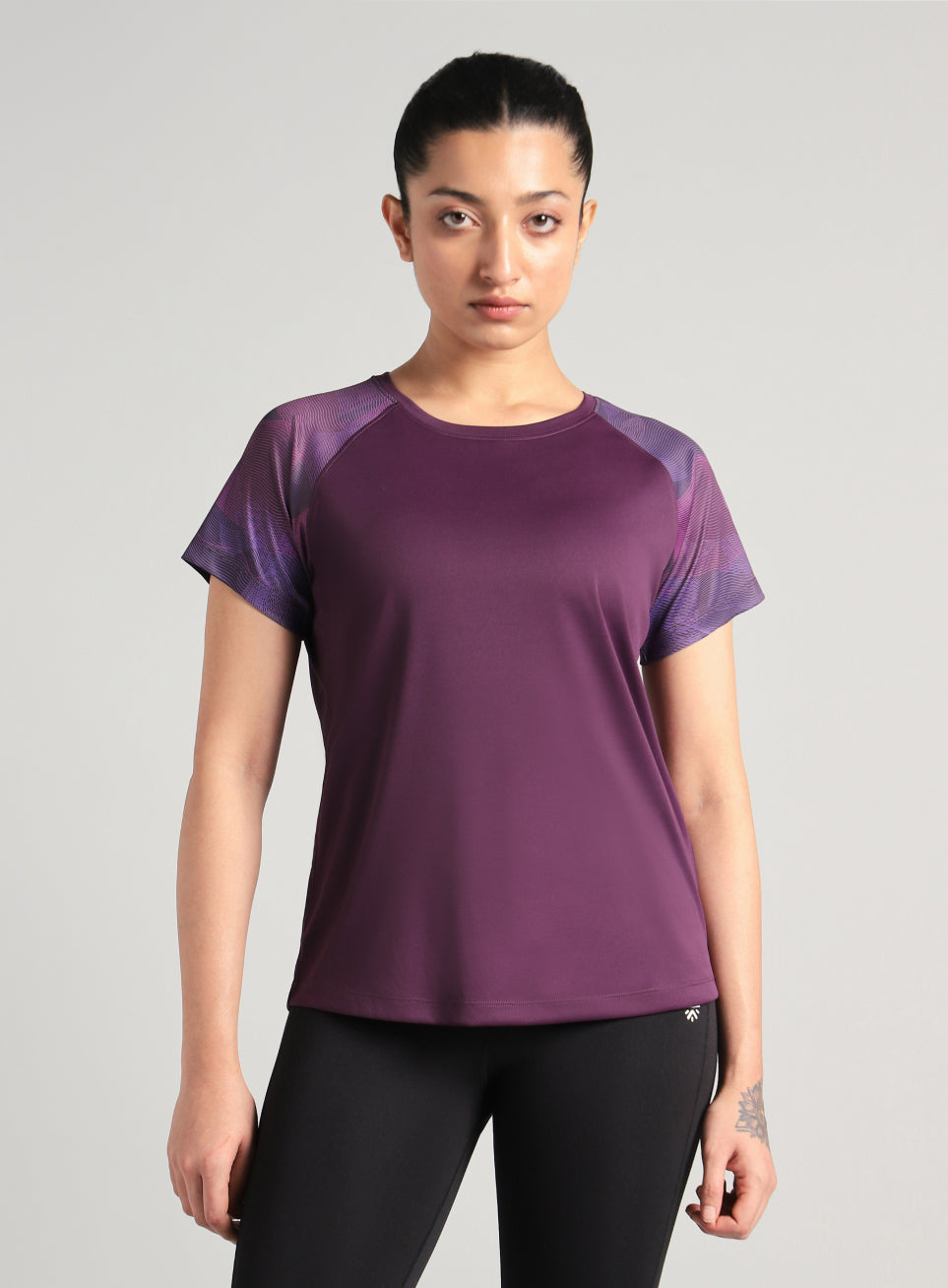 Women's Wine Printed Ultimate Training T-shirt