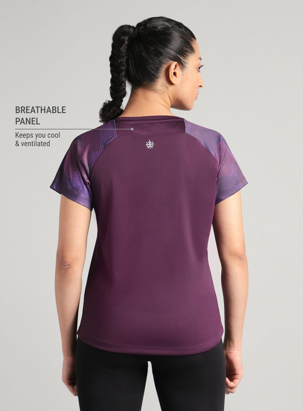 Women's Wine Printed Ultimate Training T-shirt