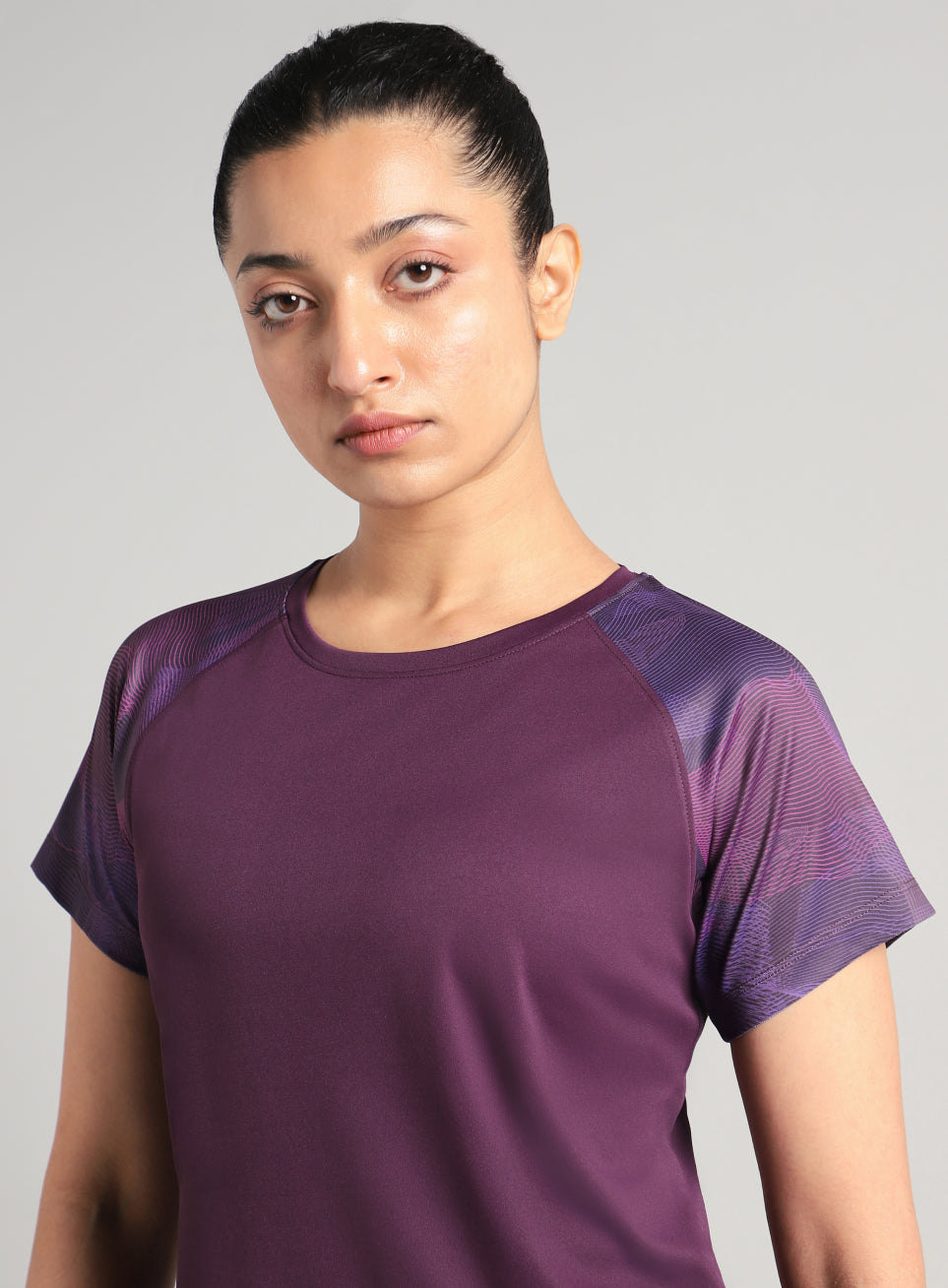 Women's Wine Printed Ultimate Training T-shirt