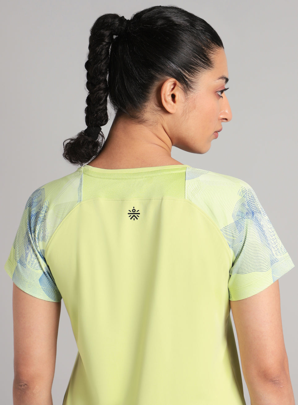 Women's Lime Printed Ultimate Training T-shirt