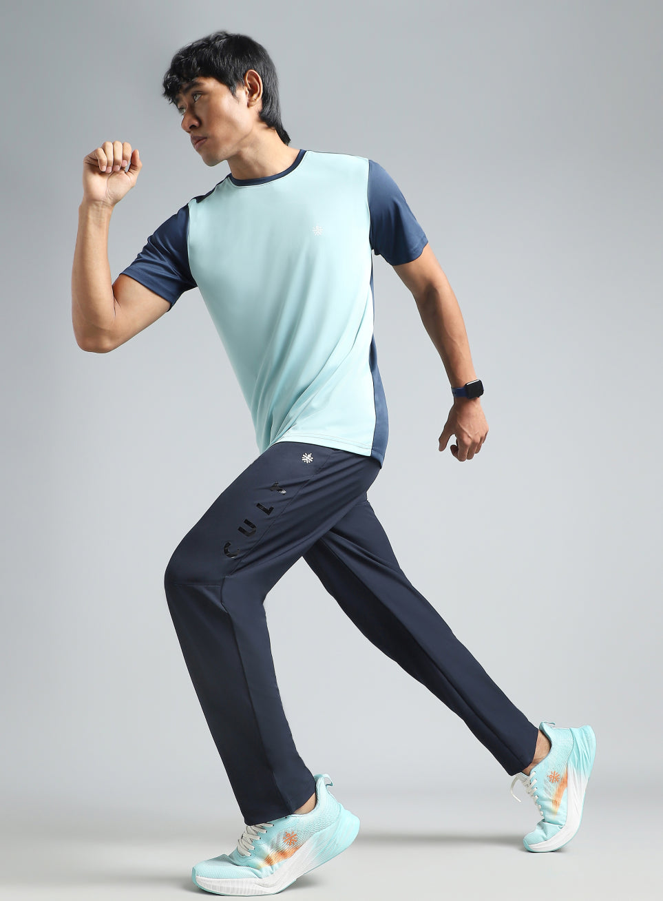 Men's Navy Pace Up Running Trackpants