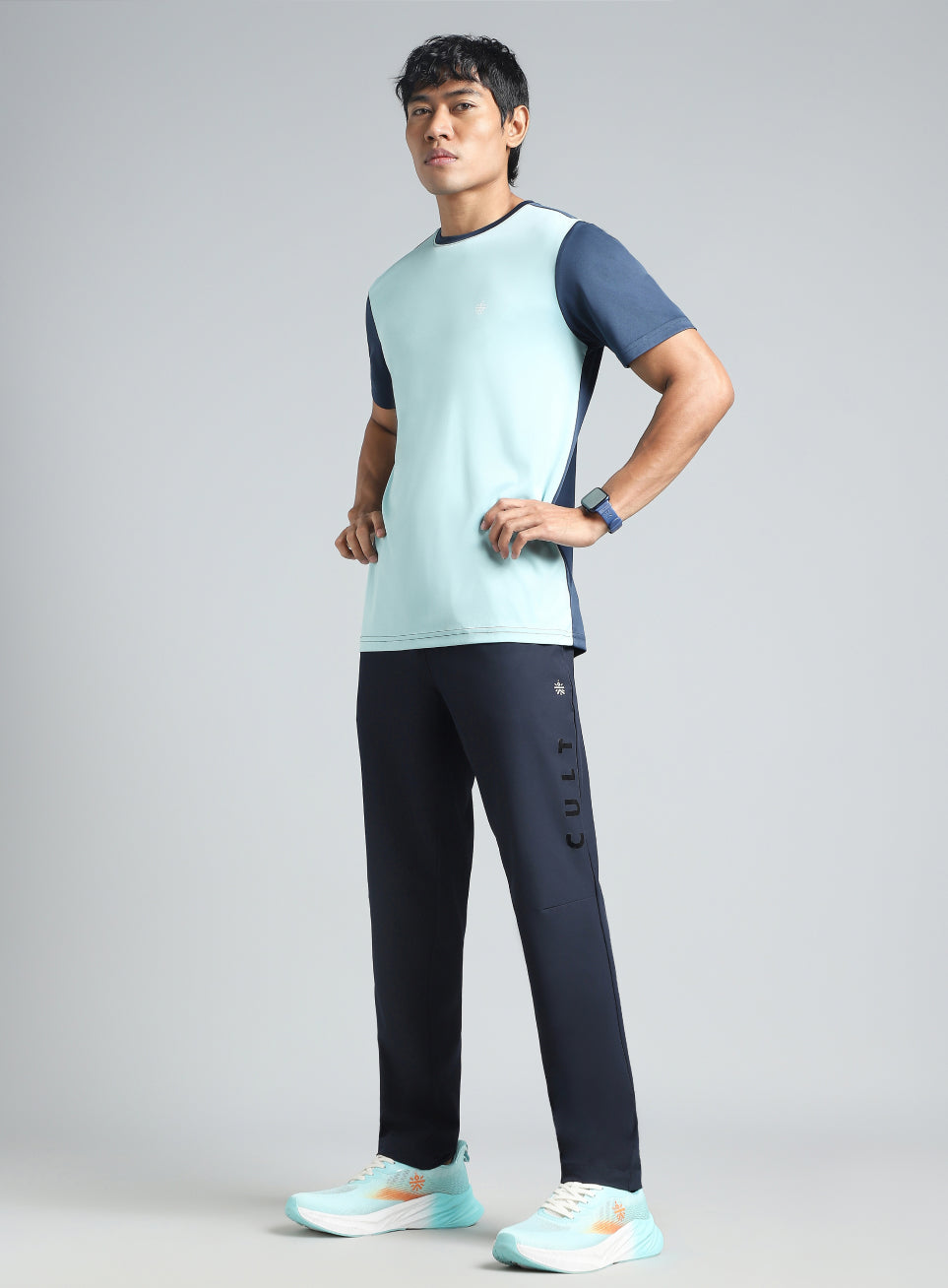 Men's Navy Pace Up Running Trackpants
