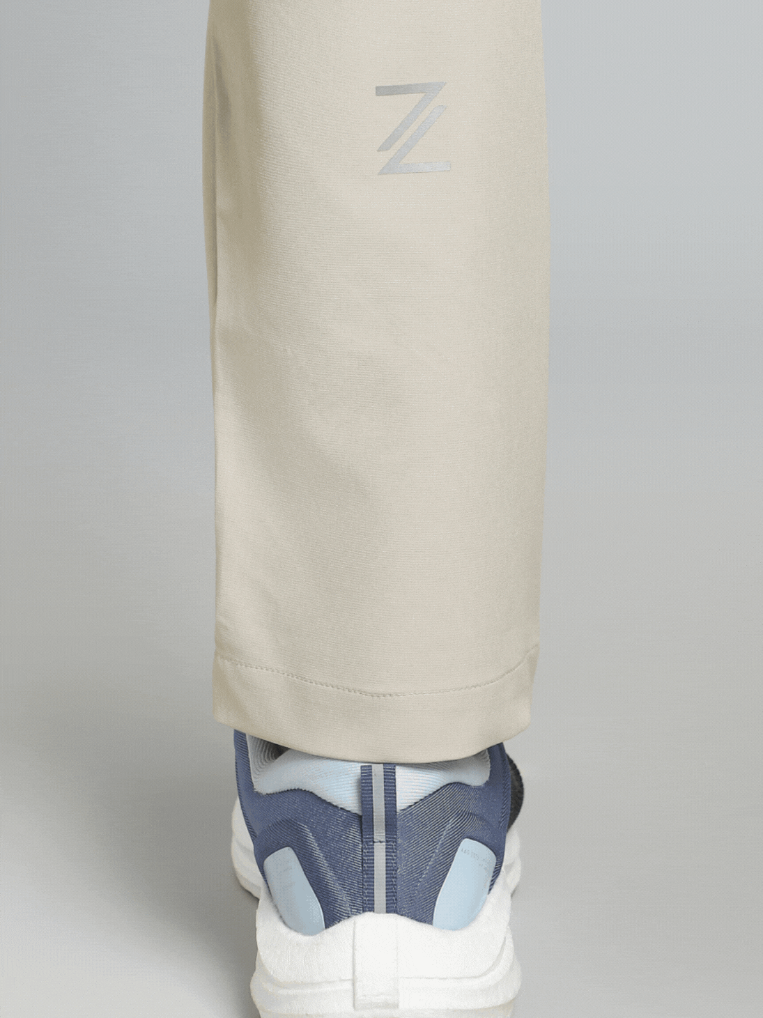 Men's Grey Pace Up Running Trackpants