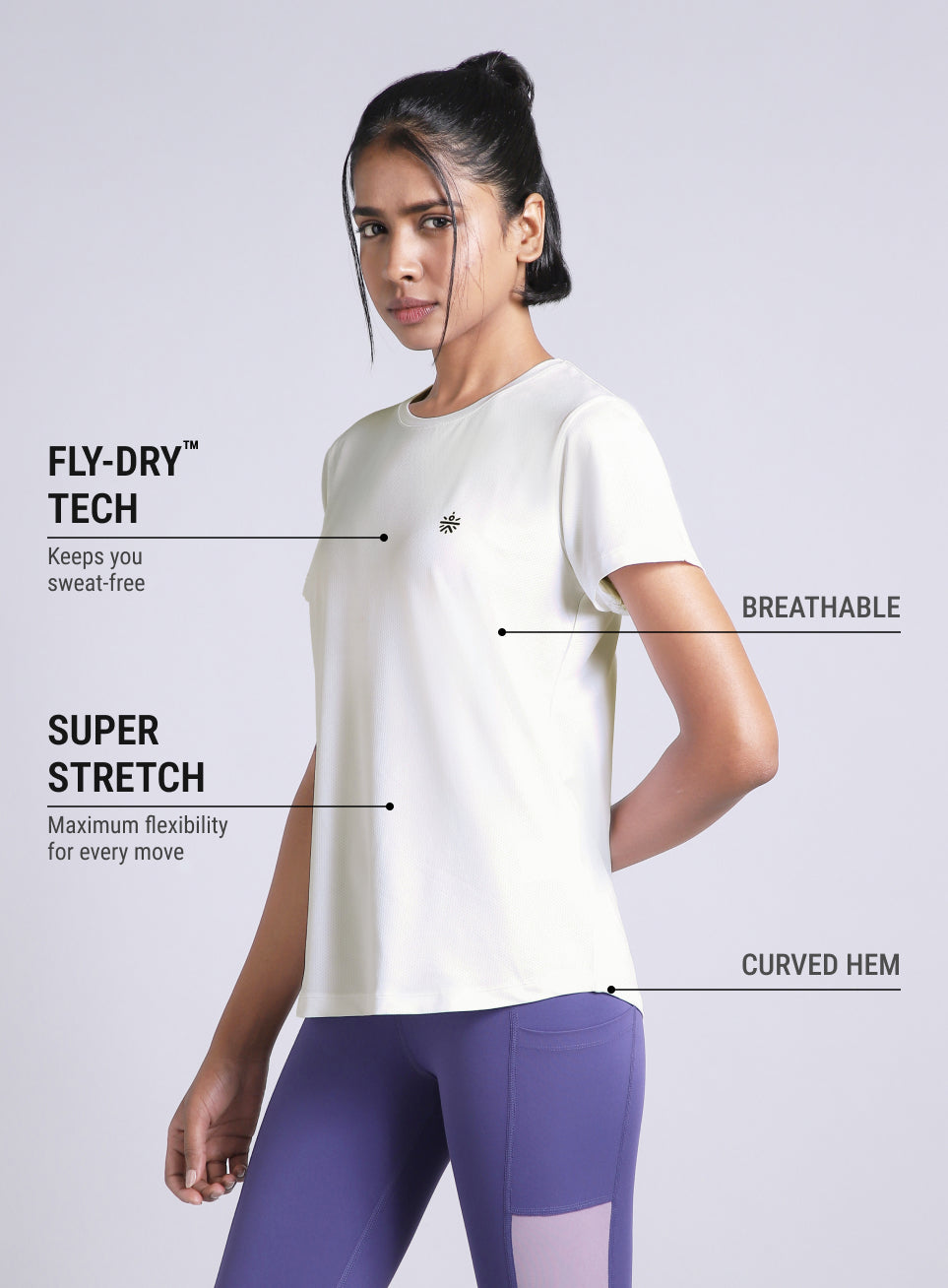 Women's White Must Have Workout T-shirt