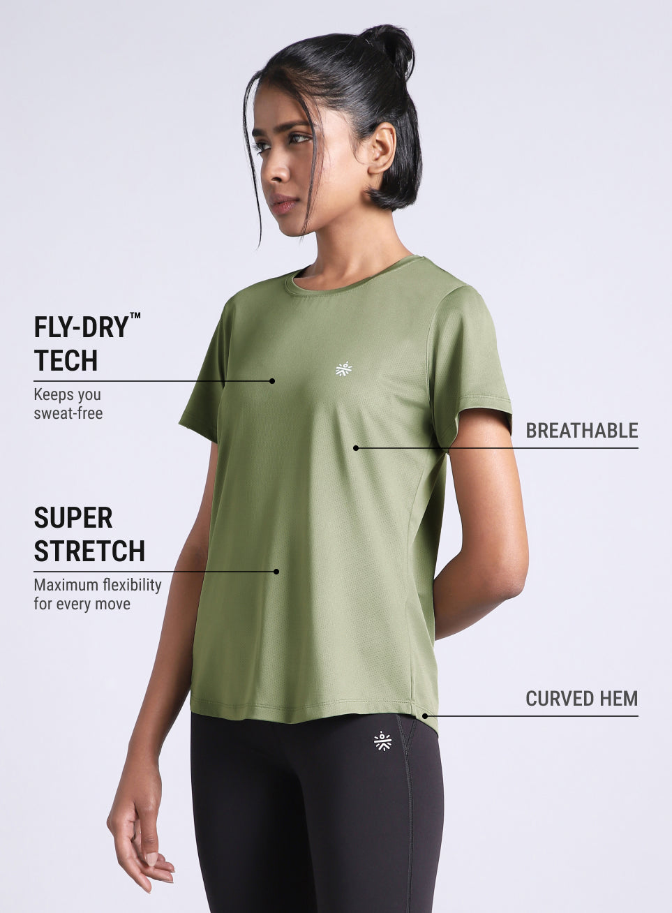 Women's Green Must Have Workout T-shirt