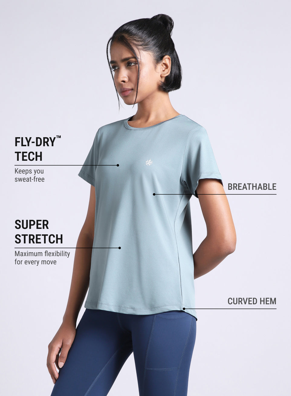 Women's Blue Must Have Workout T-shirt