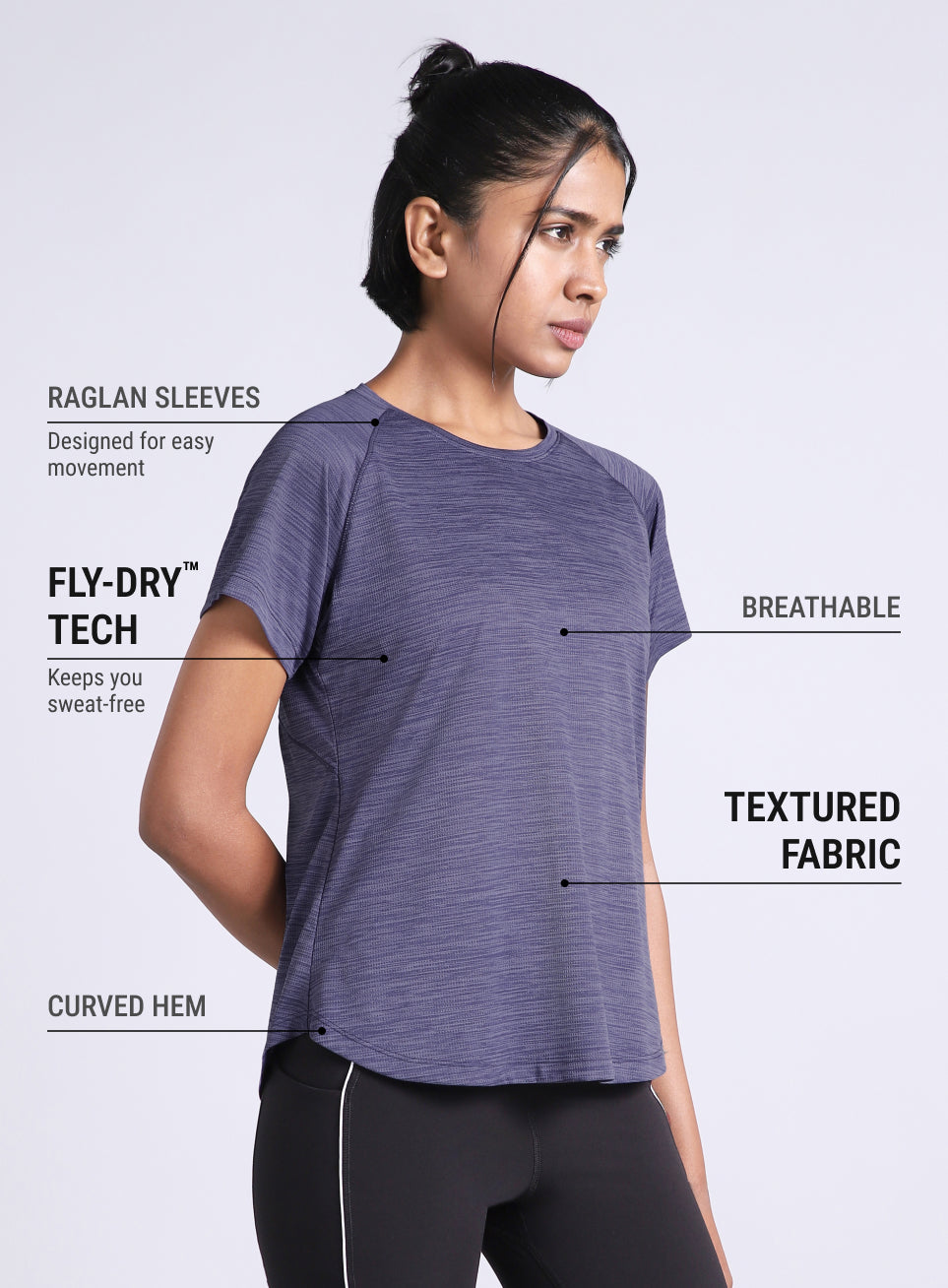 Women's Blue Flow HIIT Top