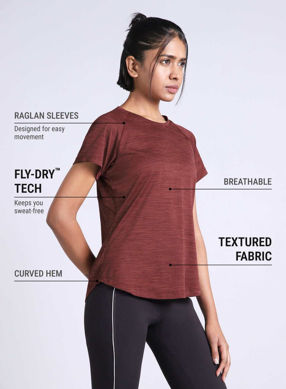 Women's Wine Flow HIIT Top