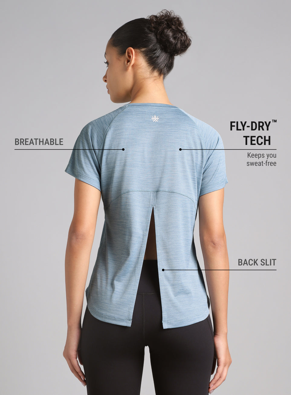 Women's Blue Flow HIIT Top