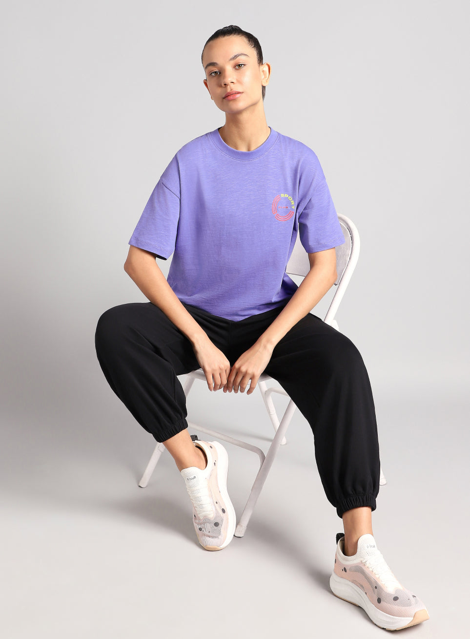 Women's Purple Sports Club T-shirt