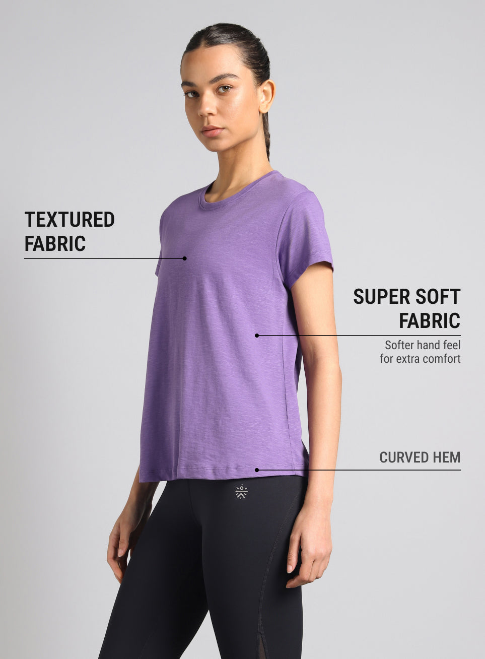 Women's Purple Yoga Flow Top