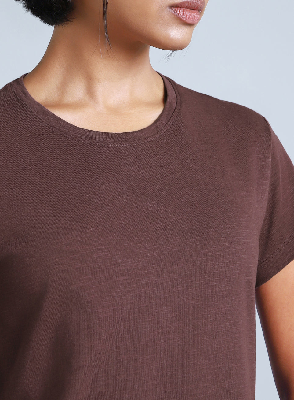 Women's Brown Yoga Flow Top