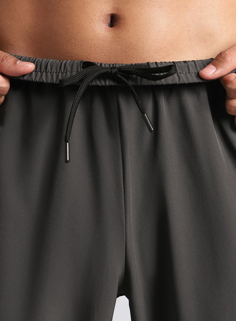 Men's Dark Grey Sporty Training Trackpants