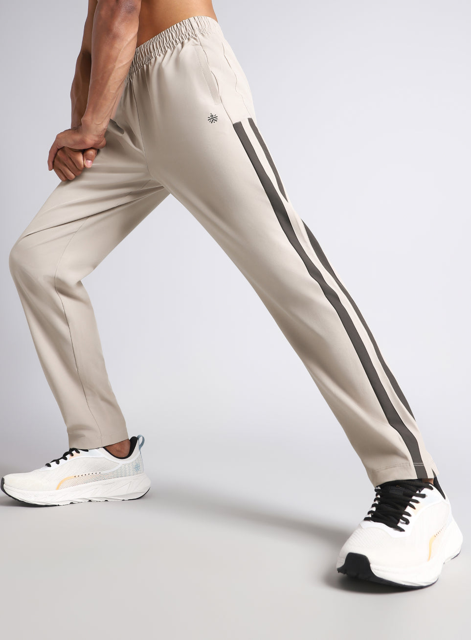 Men's Grey Sporty Training Trackpants
