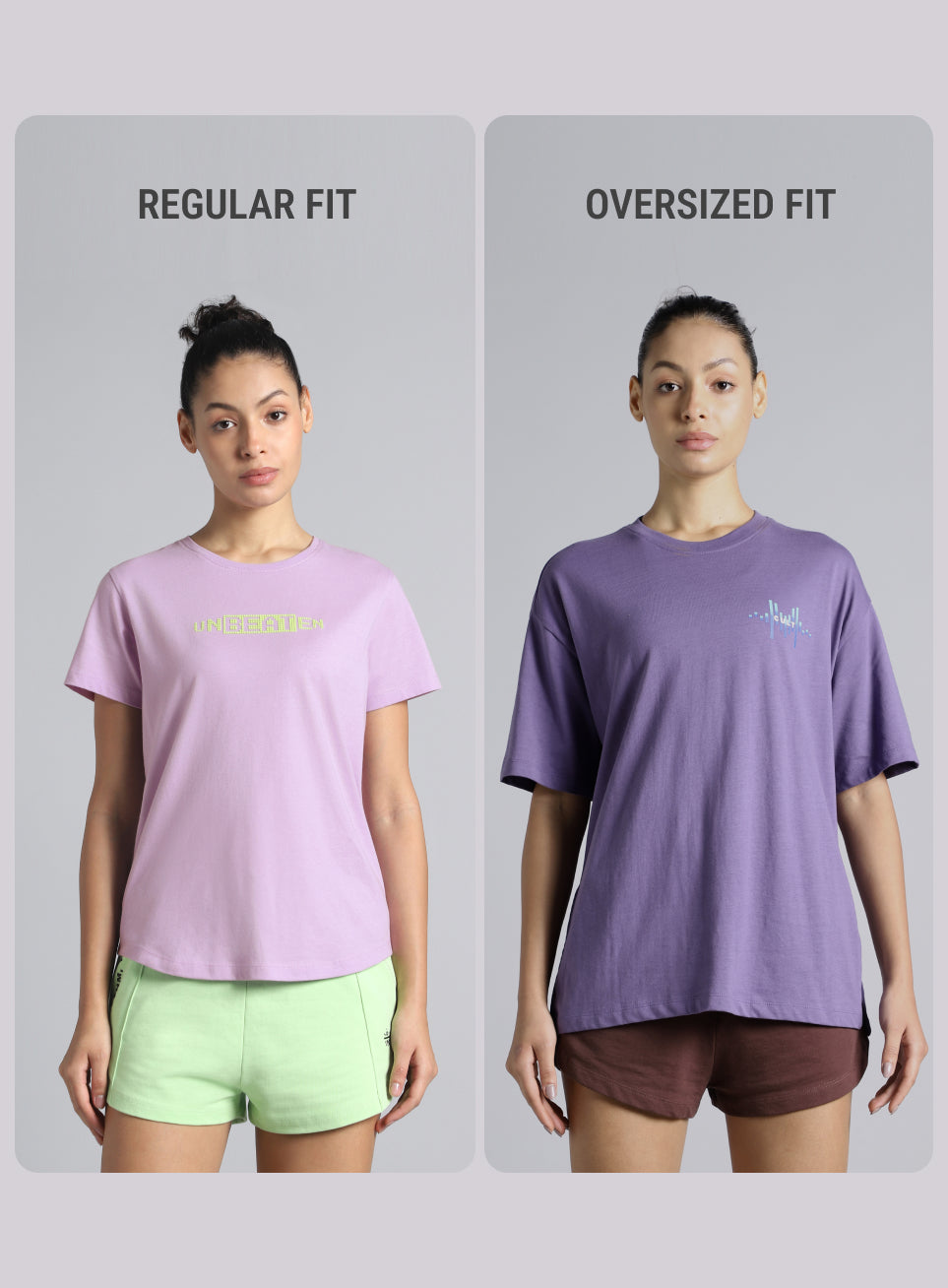 Women's Purple Feel the Beat Print T-shirt
