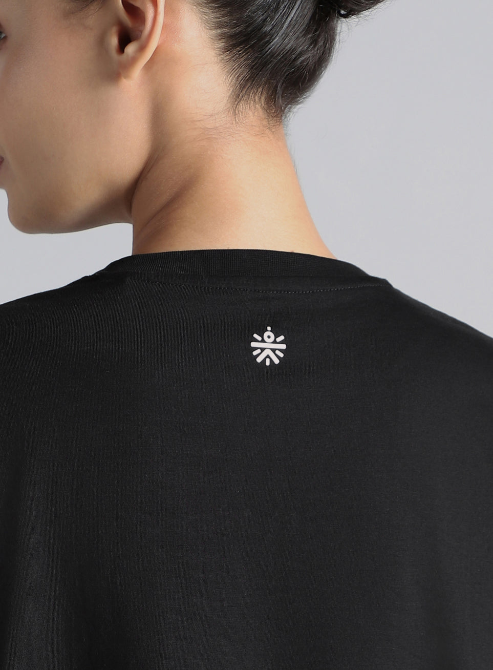 Women's Black You Got This Puff Print Peach Oversized T-shirt