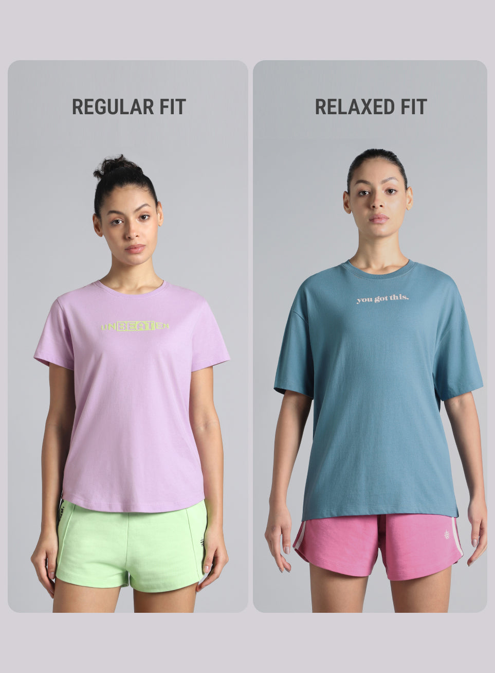 Women's Blue You Got This Puff Print Peach Oversized T-shirt