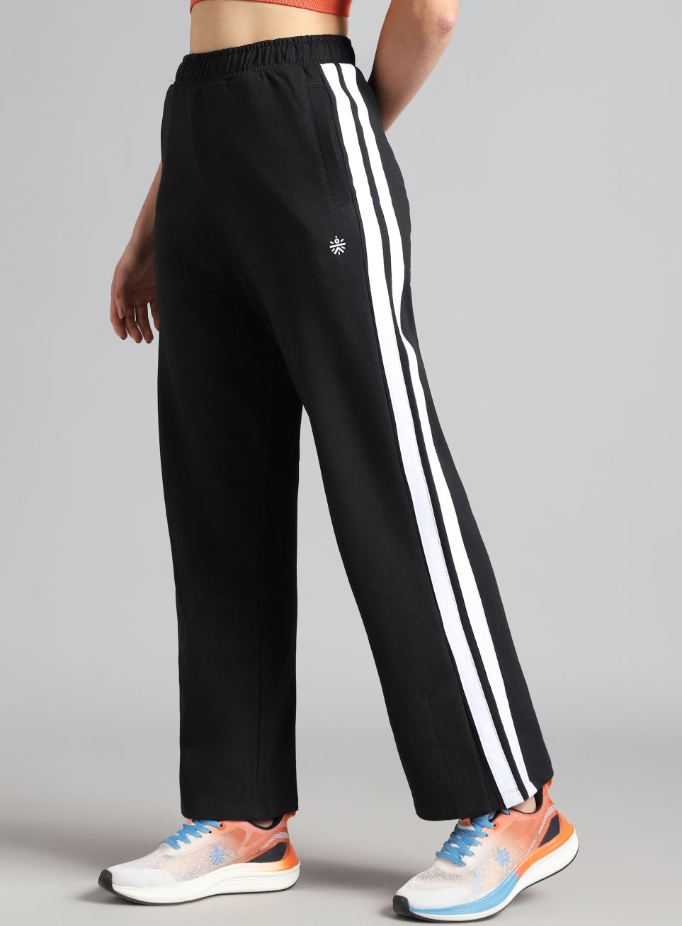 Women's Black Dance Flow Trackpants