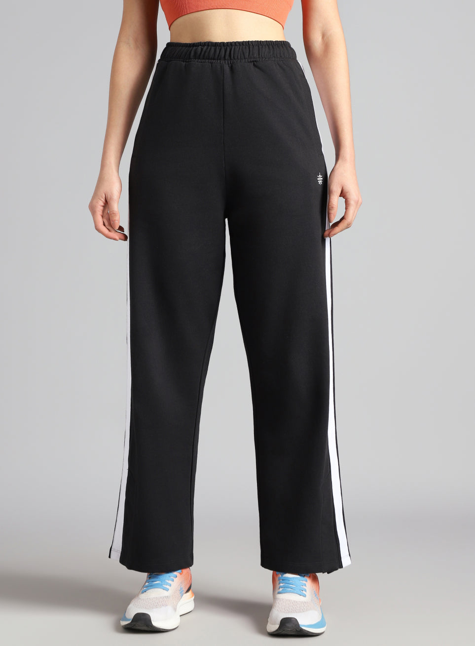 Women's Black Dance Flow Trackpants