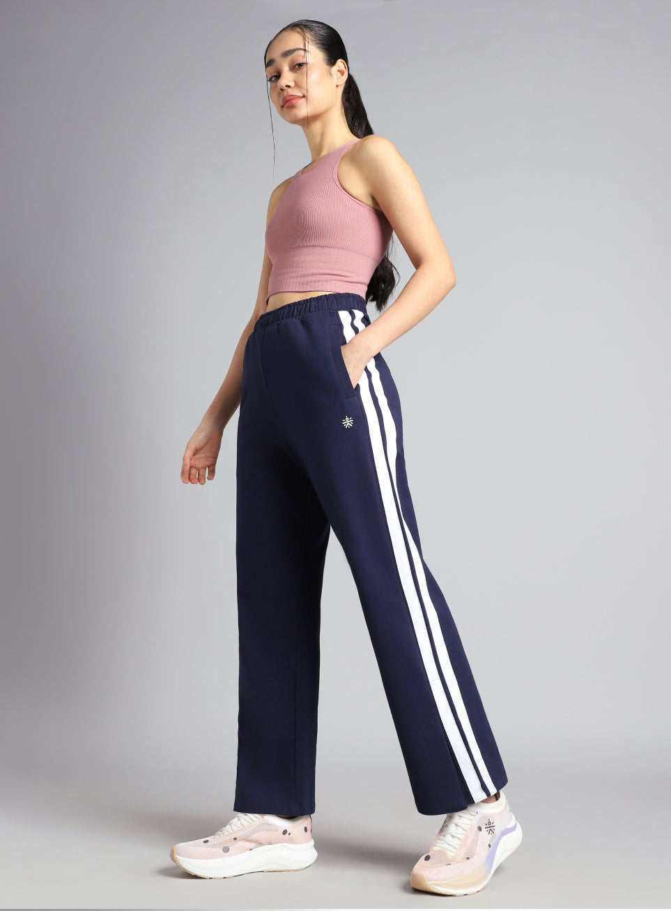 Women's Blue Dance Flow Trackpants