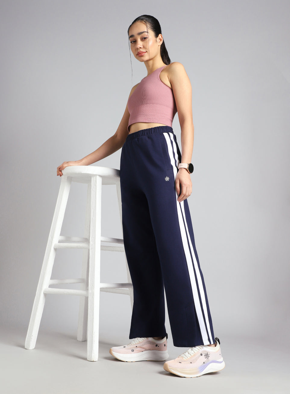 Women's Blue Dance Flow Trackpants