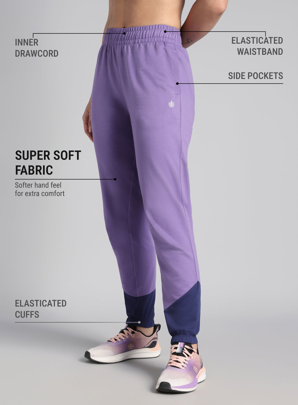 Women's Purple Play in Leisure Joggers