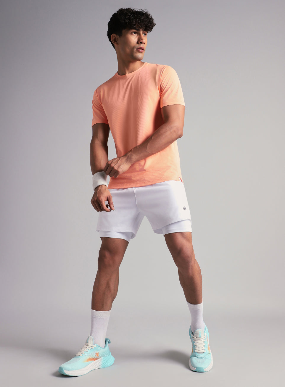 Men's Run Elevate White Integrated Shorts