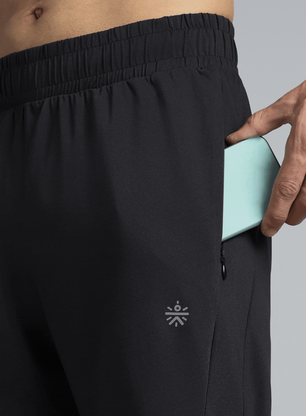 Men's Black Pacer Running Trackpants